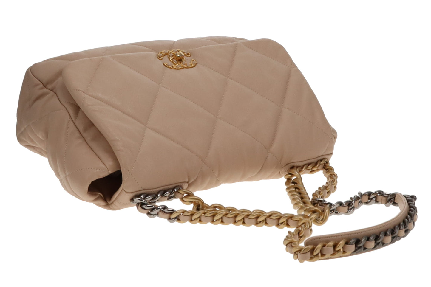 Chanel Beige Maxi Chanel 19 Bag 2019