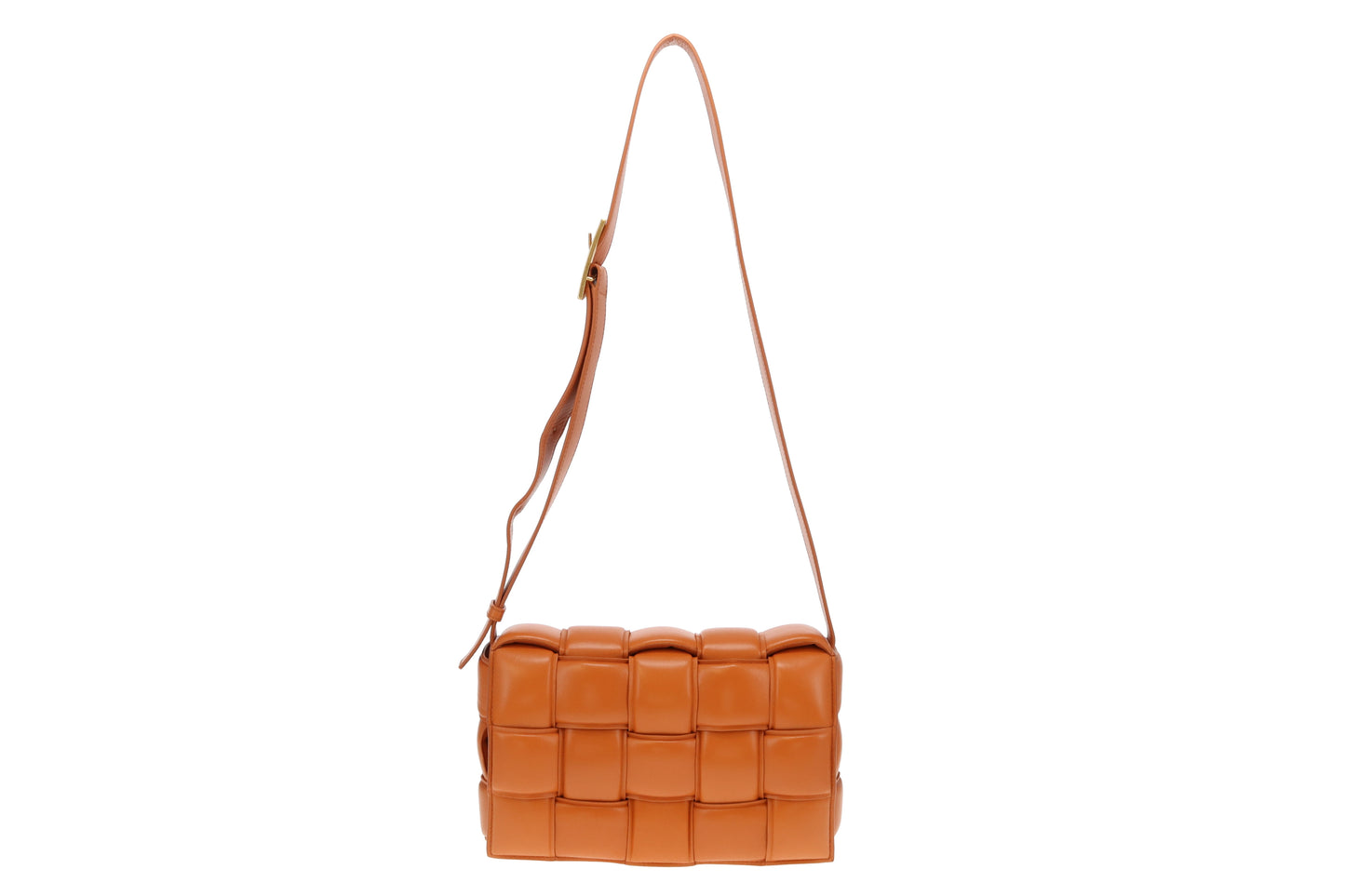 Bottega Veneta Clay Nappa Leather Maxi Weave Padded Cassette