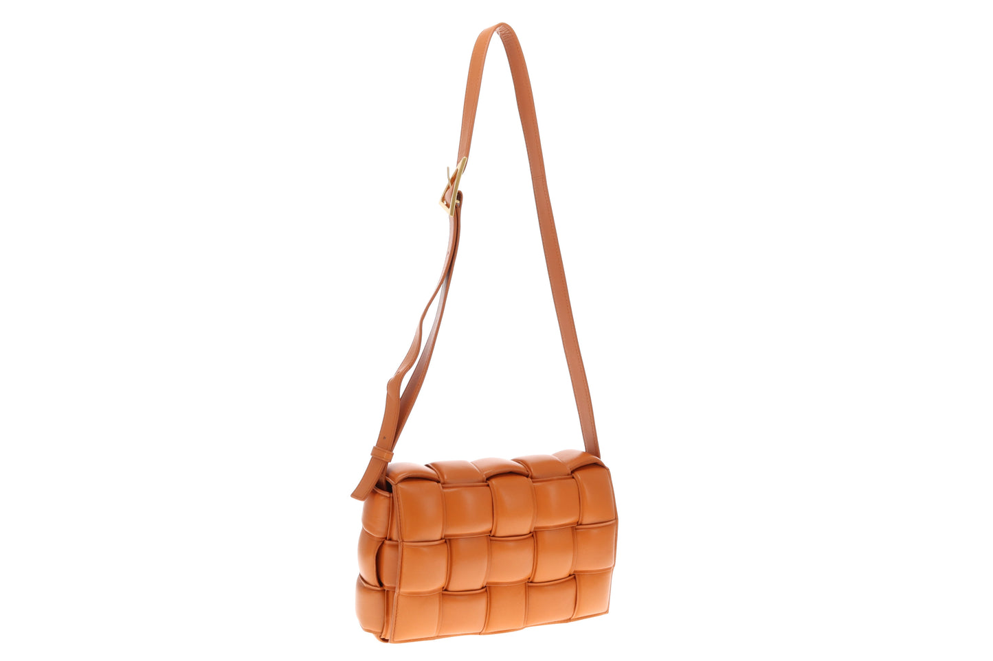 Bottega Veneta Clay Nappa Leather Maxi Weave Padded Cassette