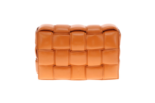 Bottega Veneta Clay Nappa Leather Maxi Weave Padded Cassette