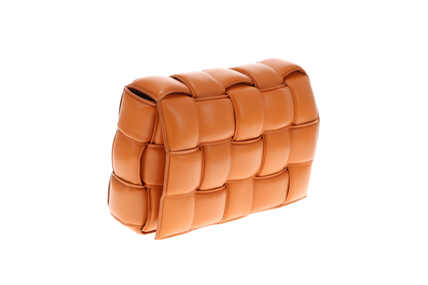 Bottega Veneta Clay Nappa Leather Maxi Weave Padded Cassette