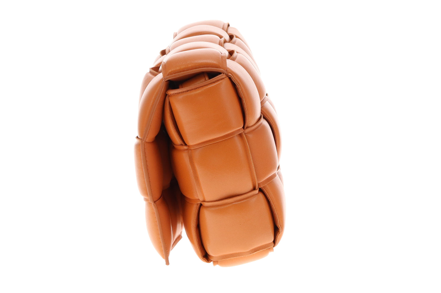 Bottega Veneta Clay Nappa Leather Maxi Weave Padded Cassette