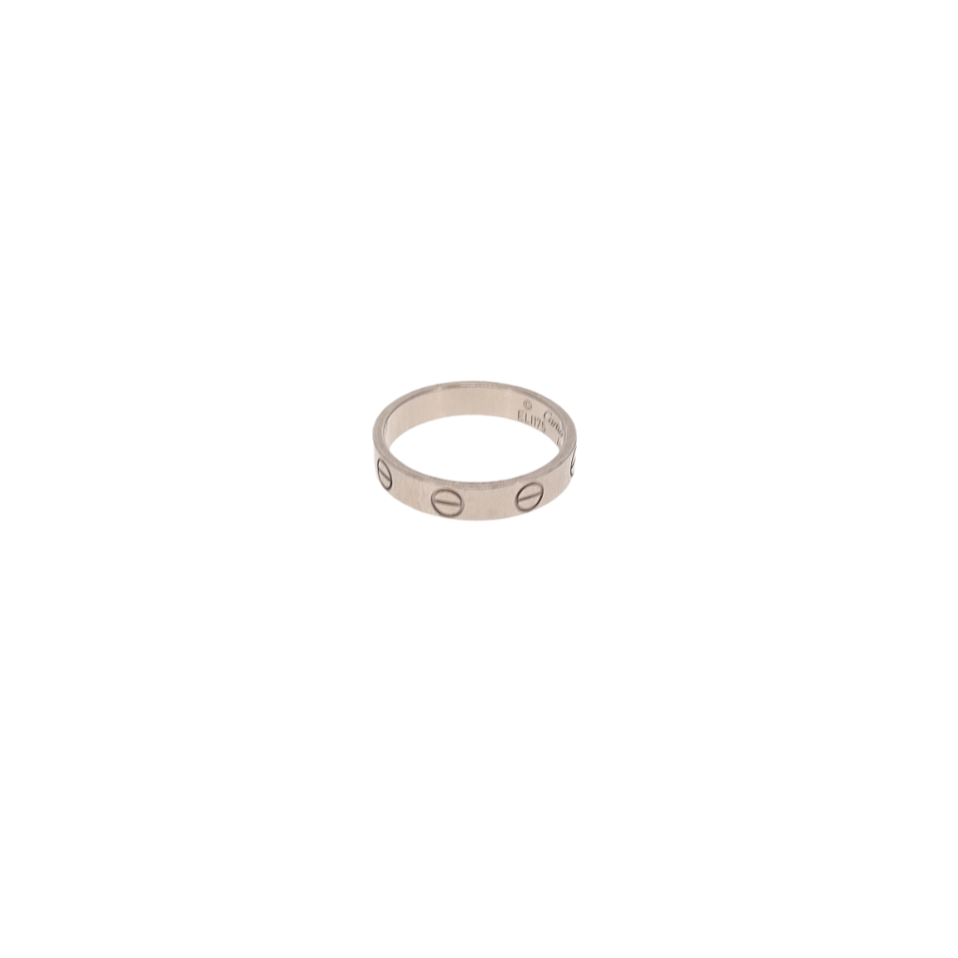 Cartier White Gold Love Ring Size 50