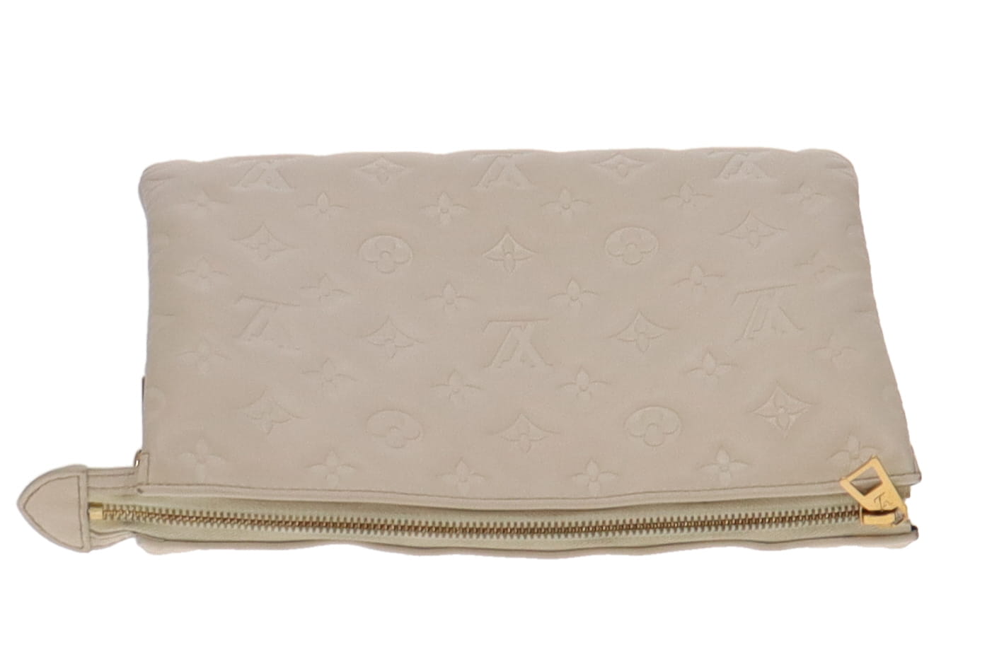 Louis Vuitton Crème Monogram Leather Coussin PM (NFID Chip)