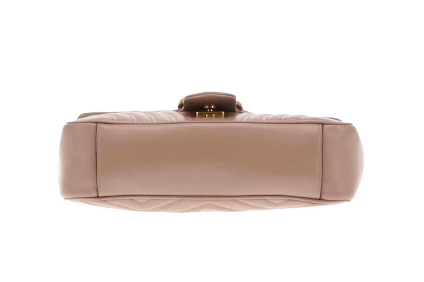 Gucci Taupe Leather Small Marmont Flap Bag