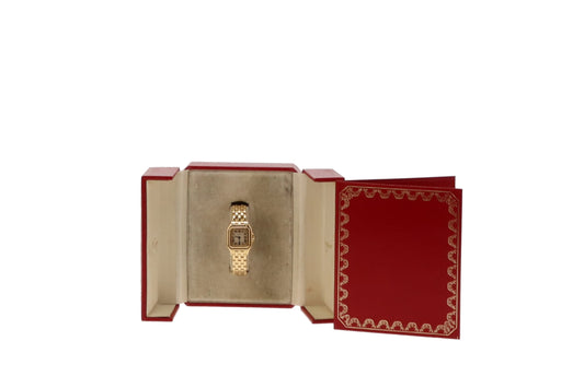 Cartier Vintage Panthere De Cartier 18K Small Modele Gold Watch 1985 Quartz