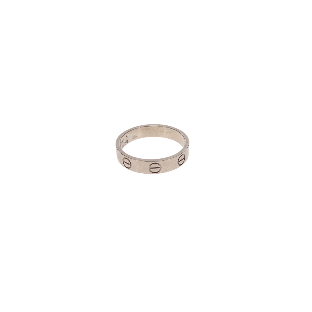 Cartier White Gold Love Ring Size 50