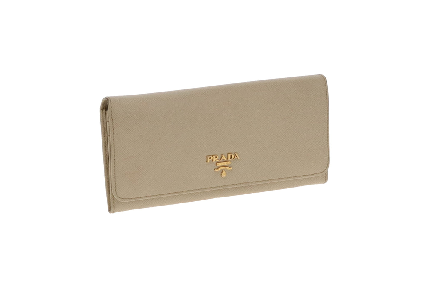 Prada Long Flap Saffiano Wallet