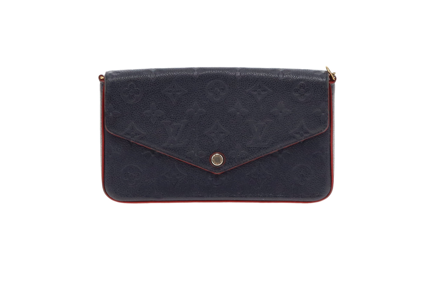 Louis Vuitton Marine and Rouge Felicie Pochette with Inserts