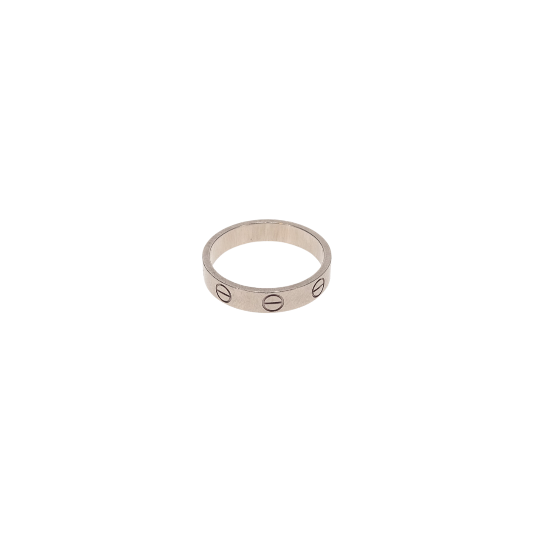 Cartier White Gold Love Ring Size 50