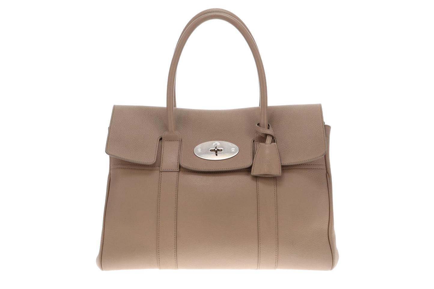 Mulberry Bayswater Putty Heritage With Silver Hardware