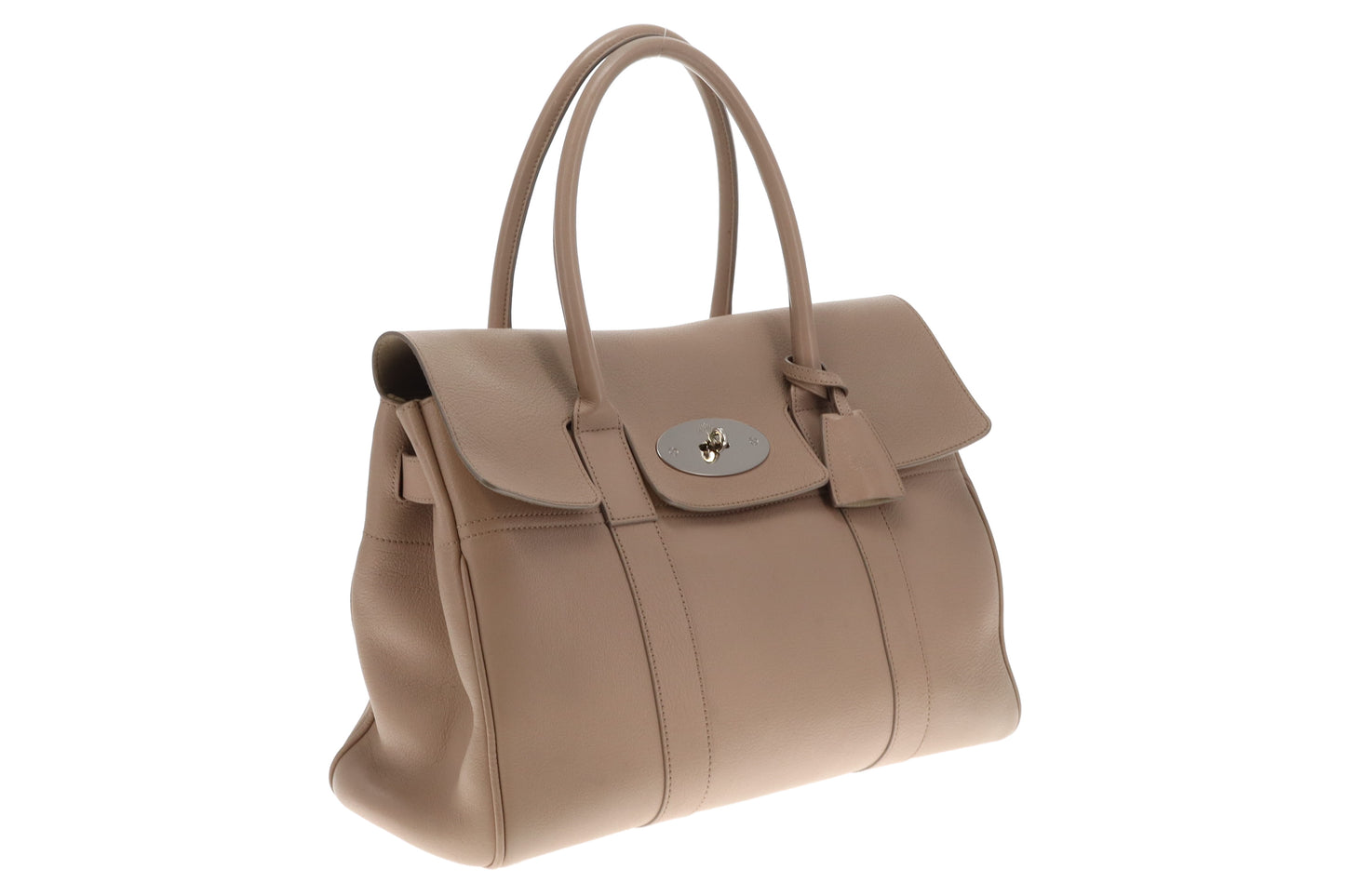 Mulberry Bayswater Putty Heritage With Silver Hardware