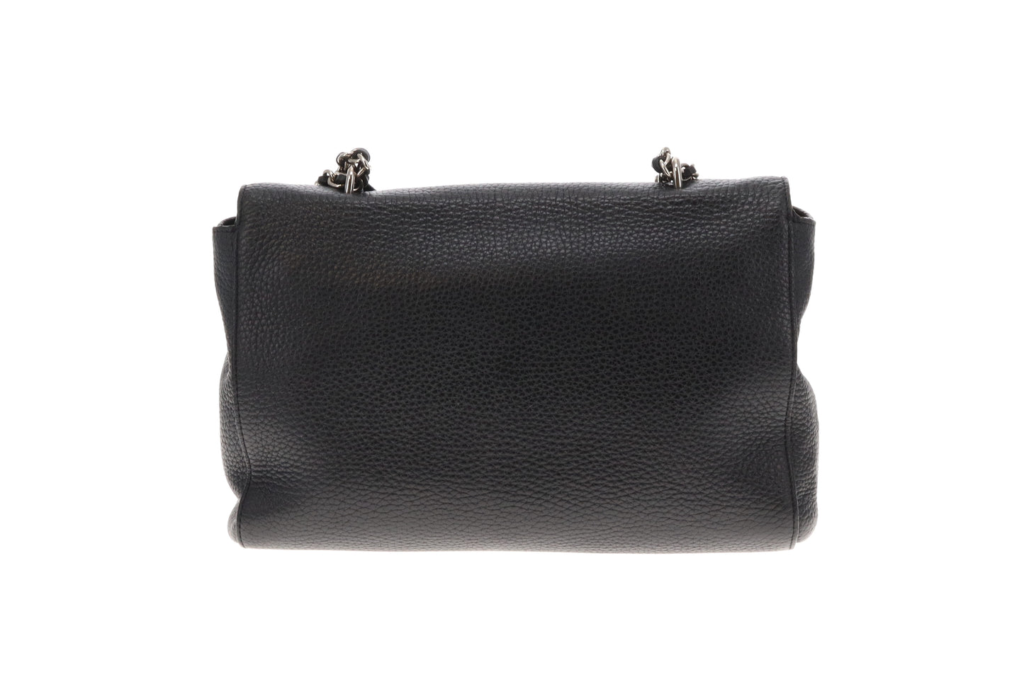 Mulberry Medium Soft Grain Lily Black With Silver Hardware