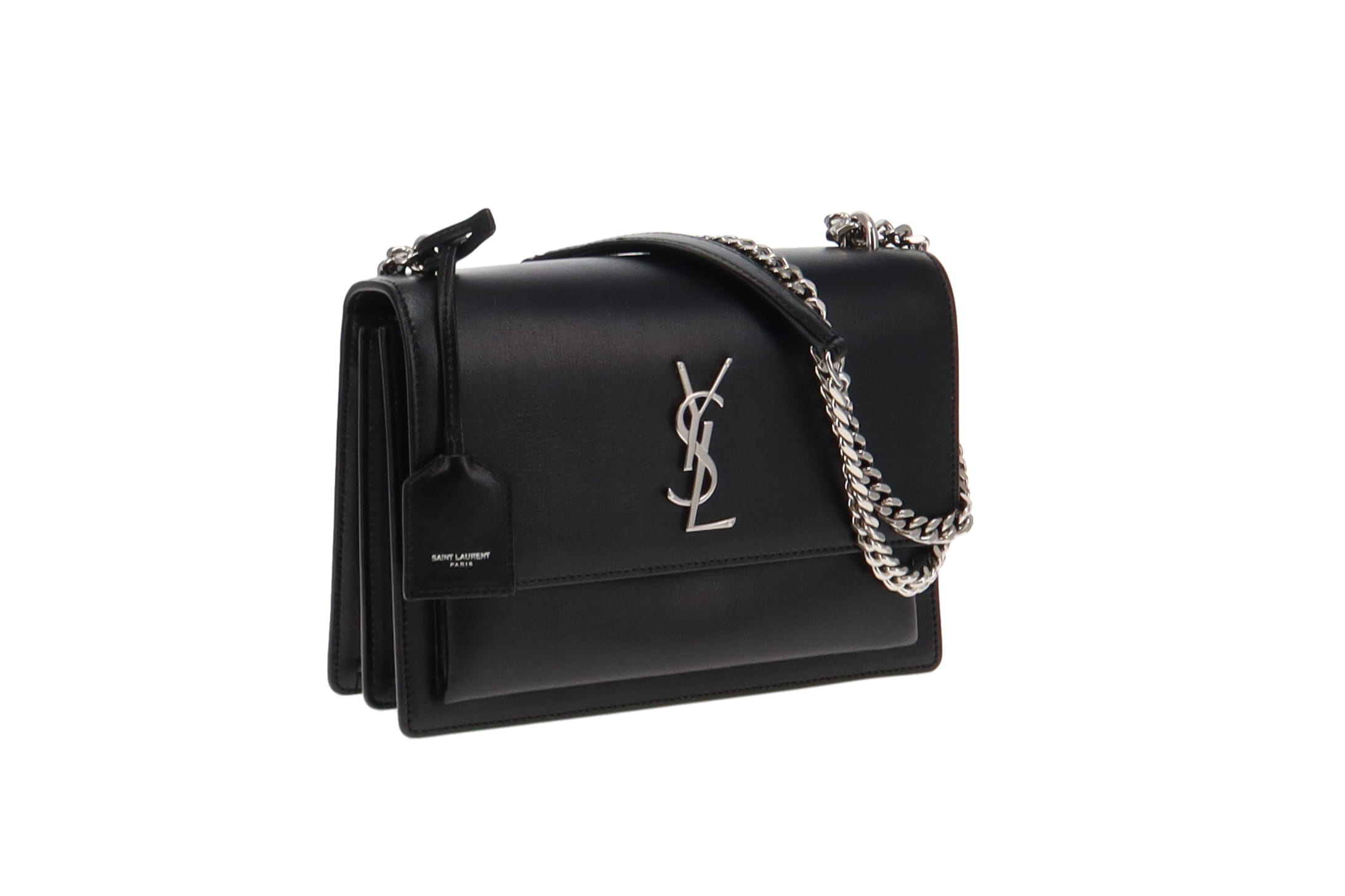 Saint laurent black sunset chain online bag