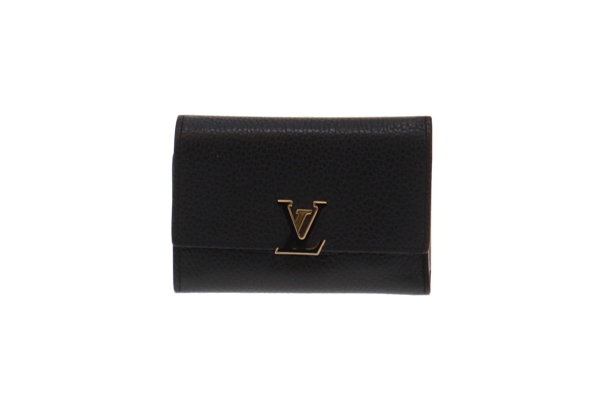 Louis Vuitton Capucines Compact Wallet Black