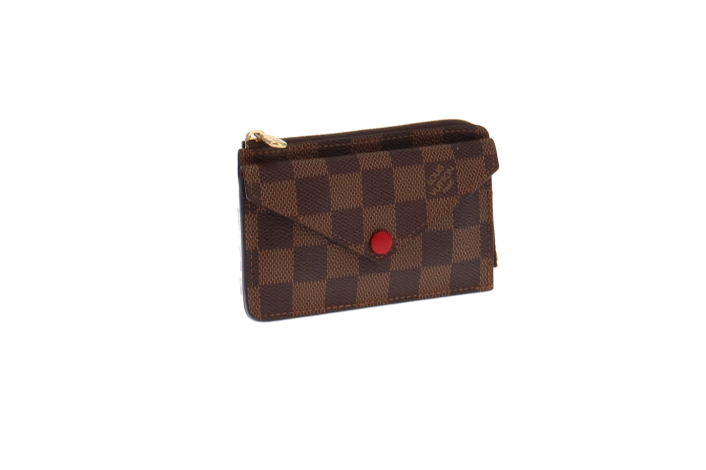 LOUIS VUITTON Recto Verso Damier Ebene Card Holder Brown