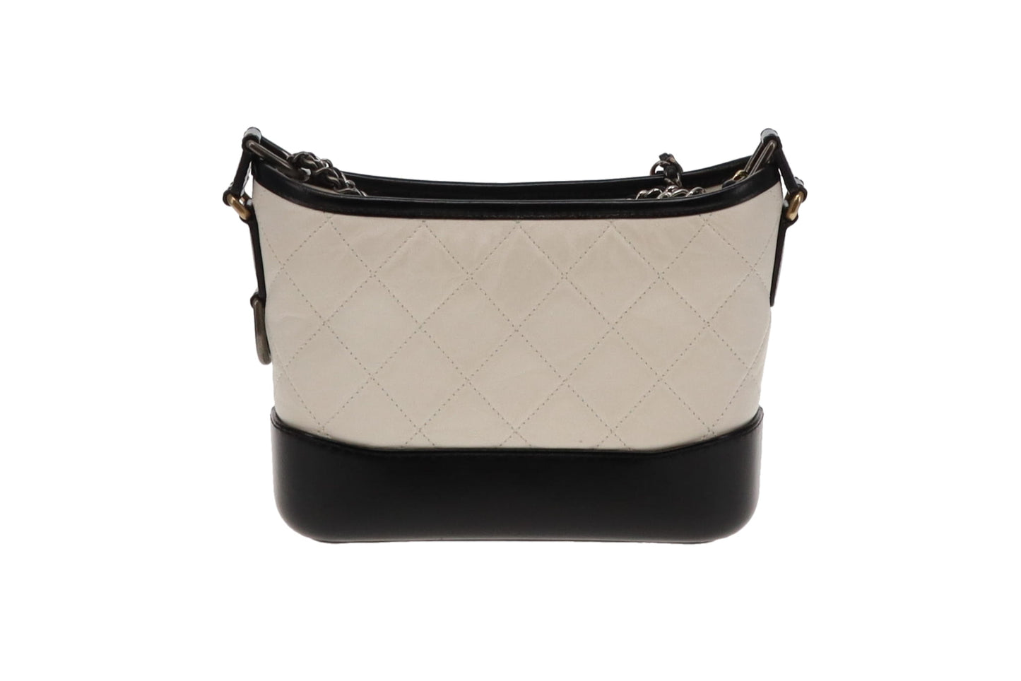 Chanel White/Black Small Gabrielle Hobo 2019