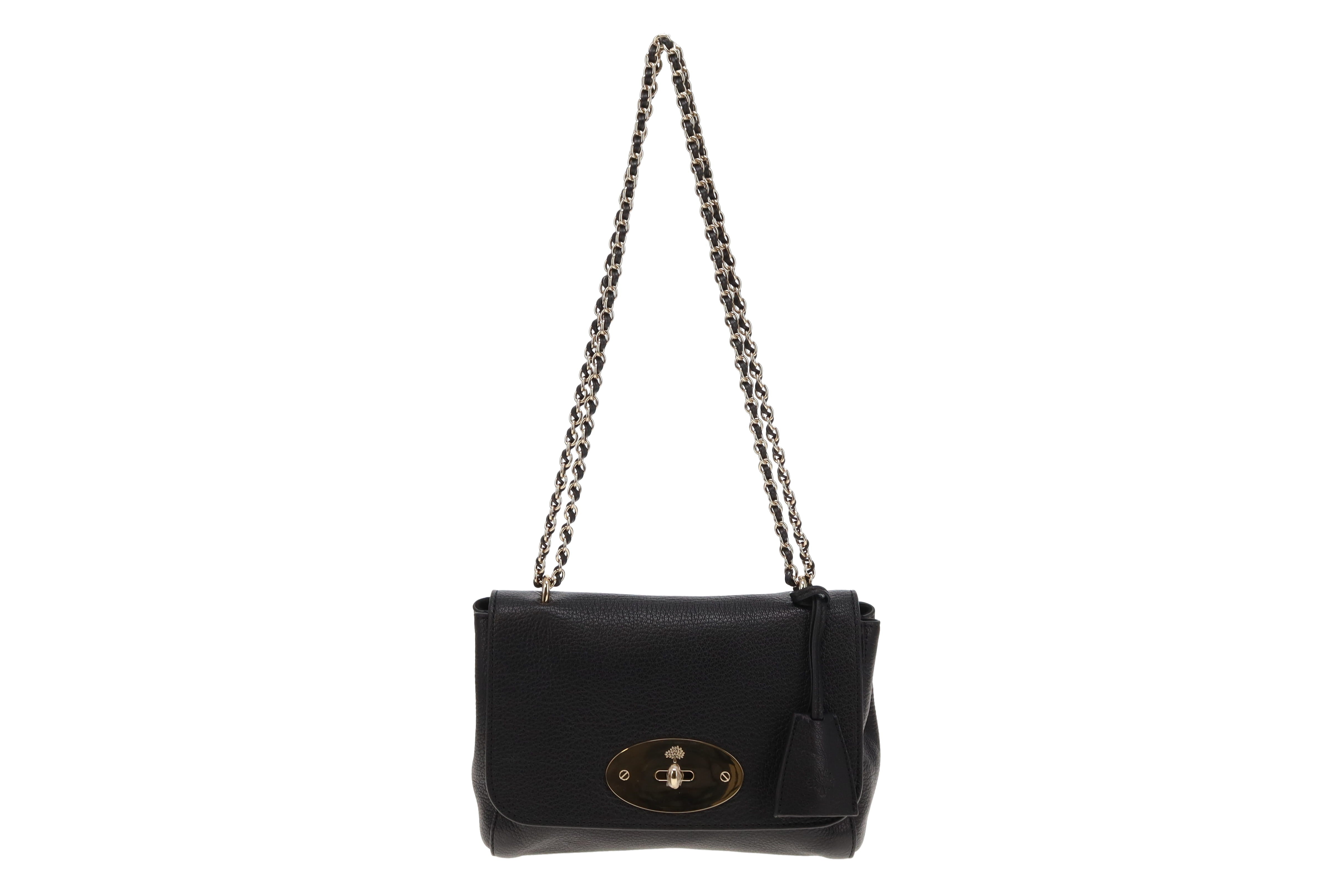 Mulberry Black Glossy Goat Leather Classic Lily