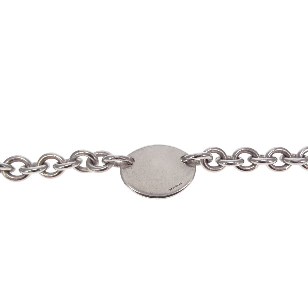 Tiffany & Co Sterling Silver RTT Oval Tag Bracelet