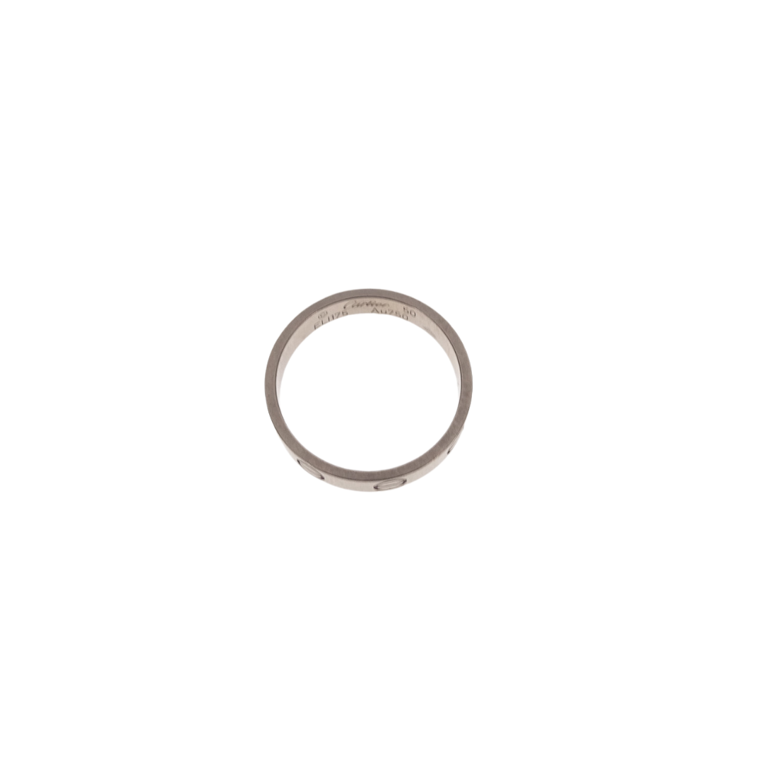 Cartier White Gold Love Ring Size 50