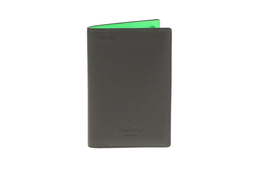 Mulberry Passport Wallet Olive & Neon Green