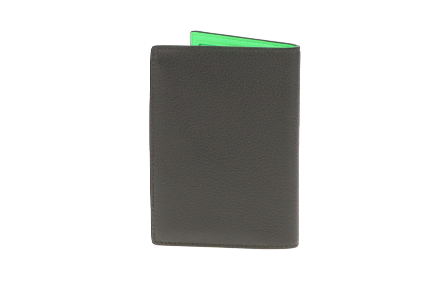 Mulberry Passport Wallet Olive & Neon Green