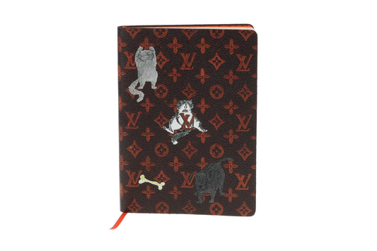 Louis Vuitton Catogram Clemence Notebook MM Marron