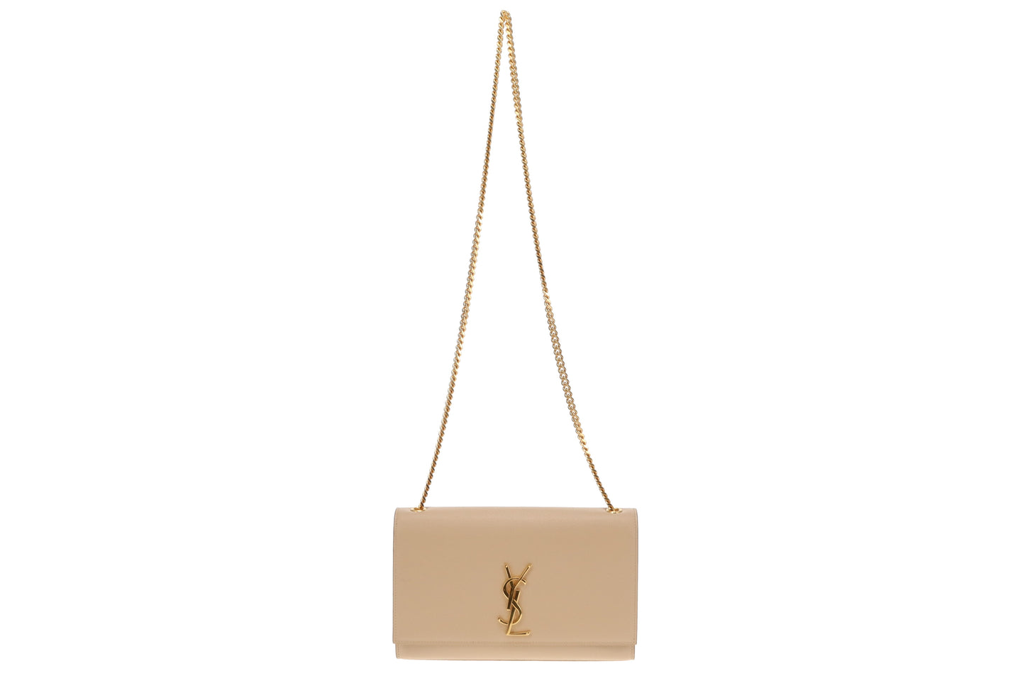 Saint Laurent Beige Grain De Poudre Kate Medium