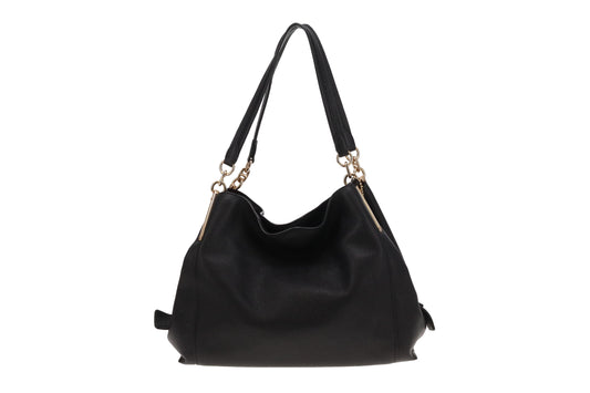 Coach Black Leather Dalton Shoulder Bag