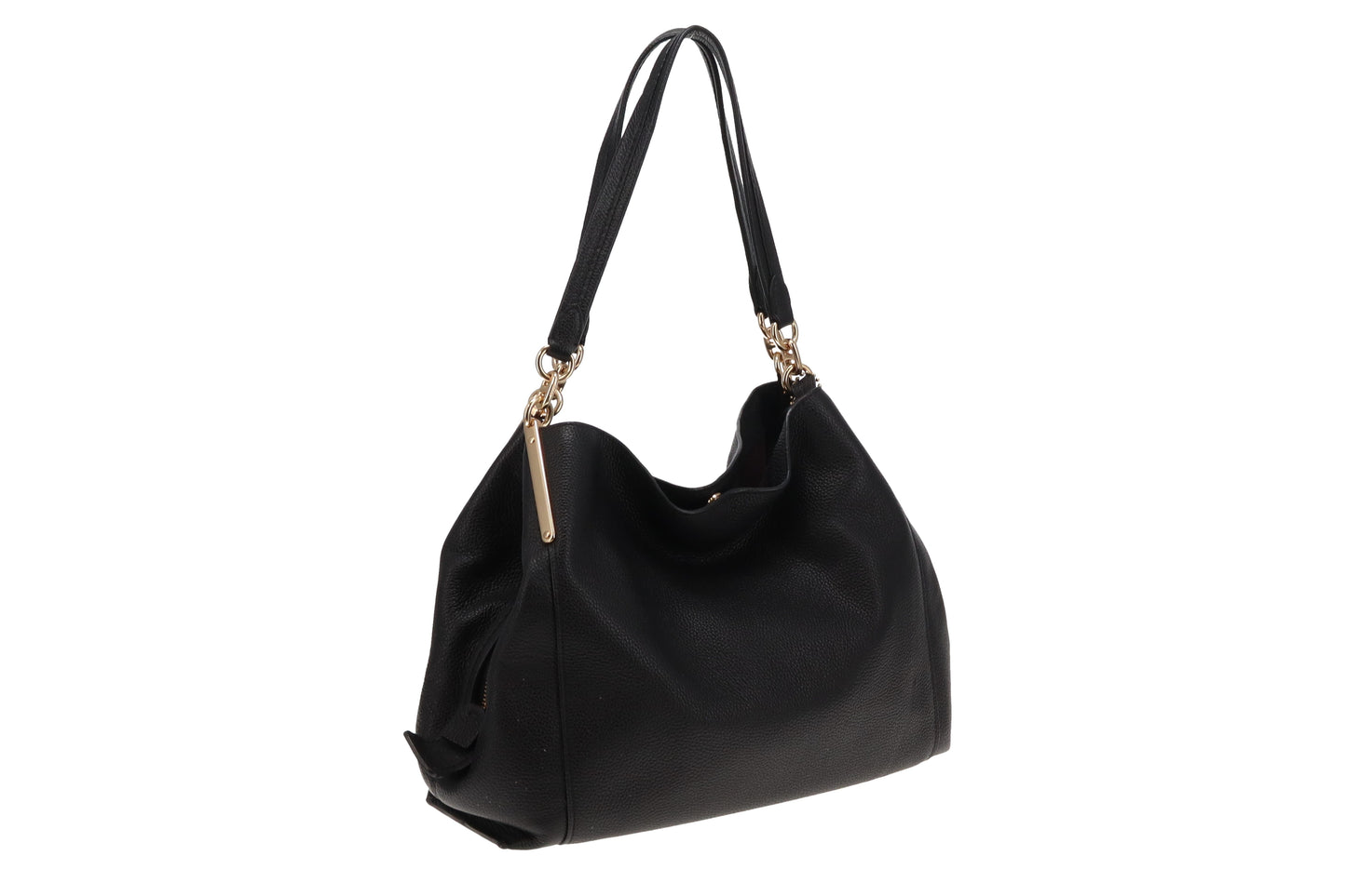 Coach Black Leather Dalton Shoulder Bag