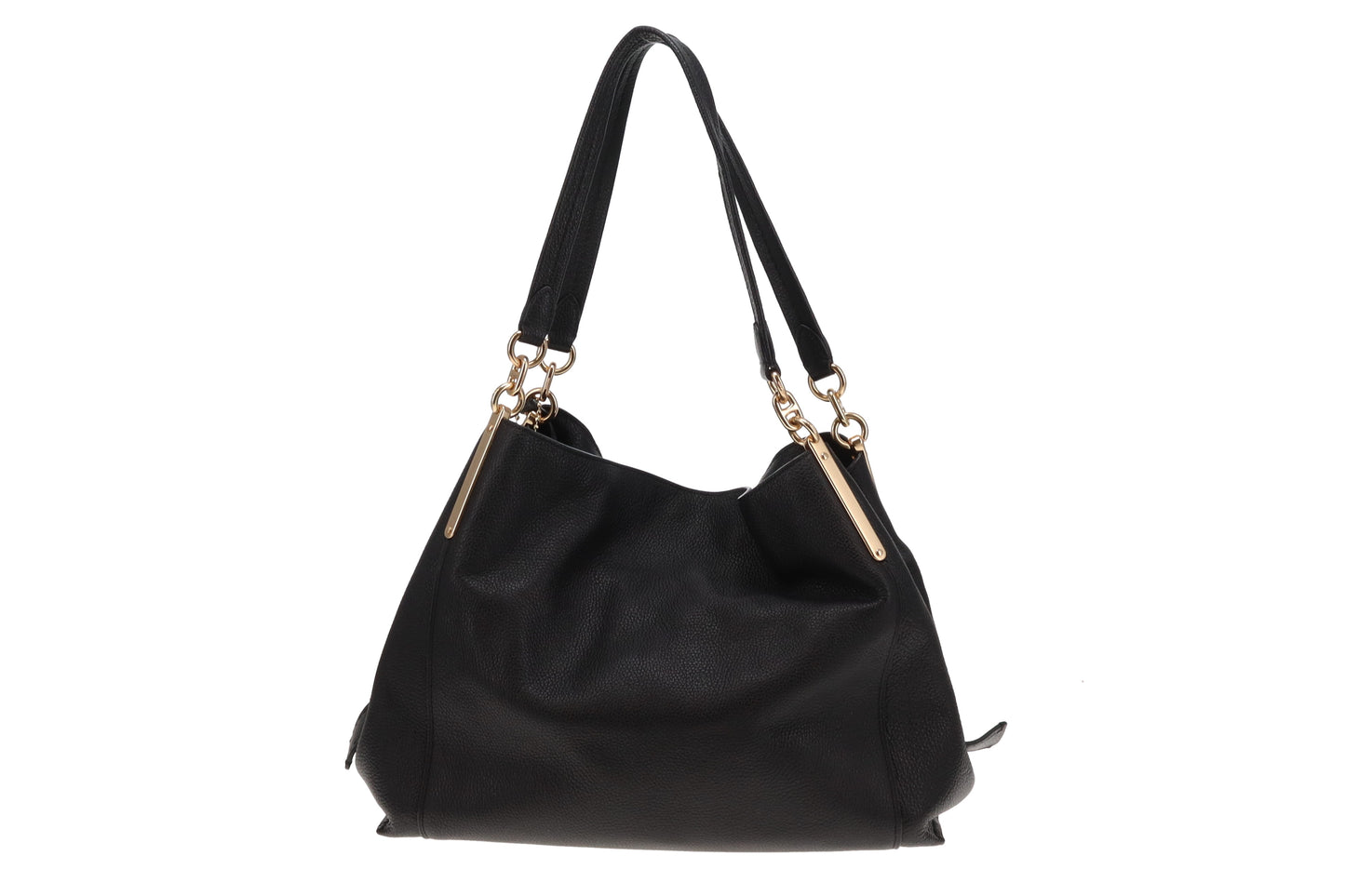 Coach Black Leather Dalton Shoulder Bag