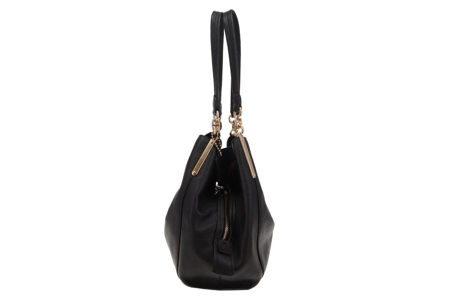 Coach Black Leather Dalton Shoulder Bag