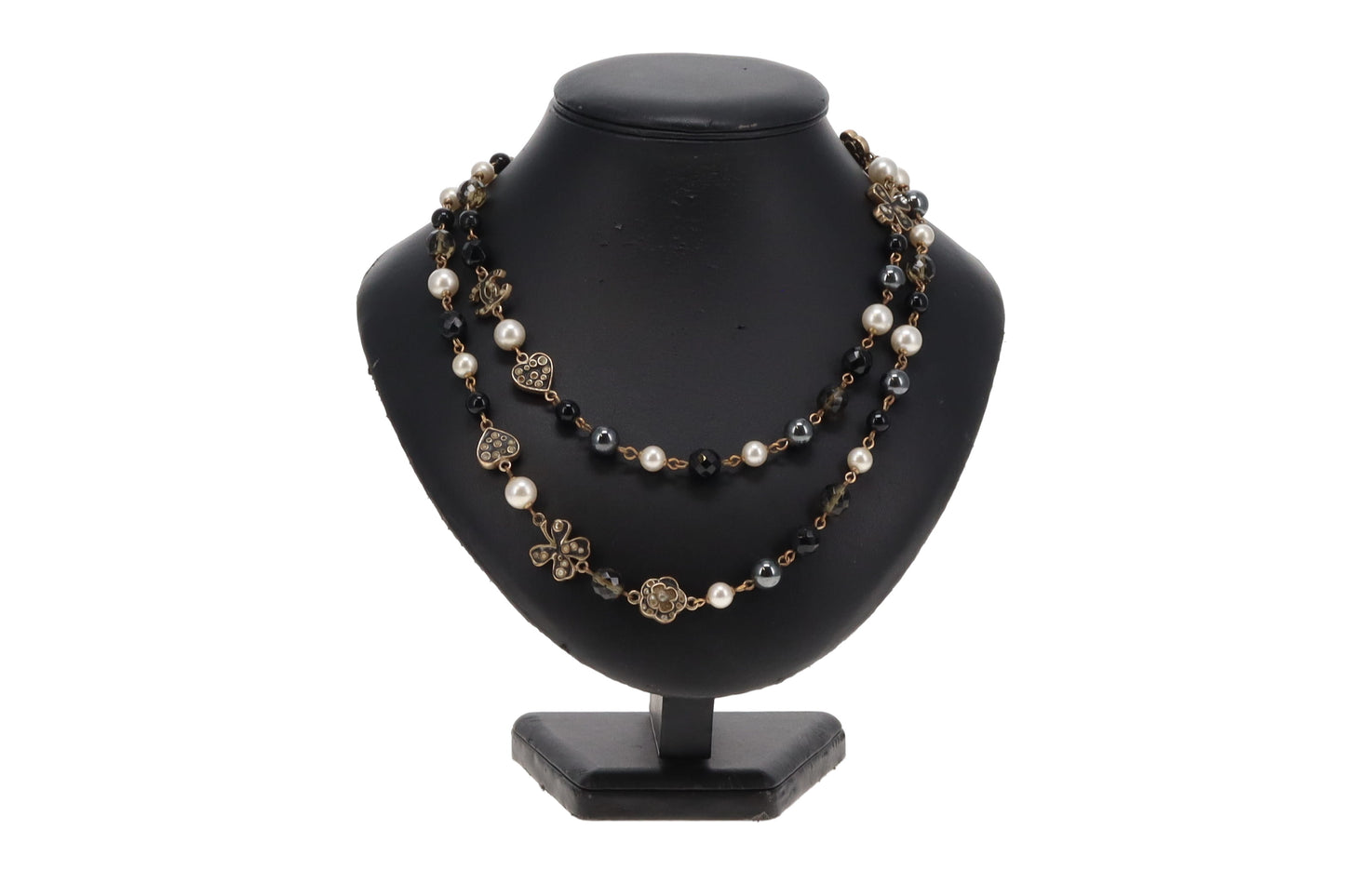 Chanel 2007 Heart, Flower and CC Beaded Necklace