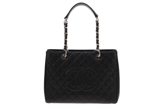 Chanel Black Caviar SHW New Model GST 2014