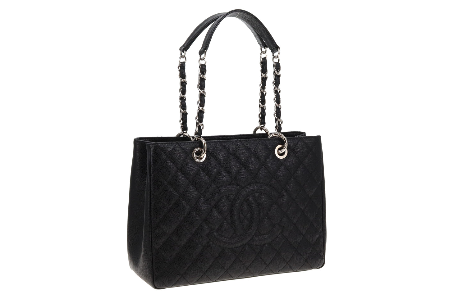 Chanel Black Caviar SHW New Model GST 2014