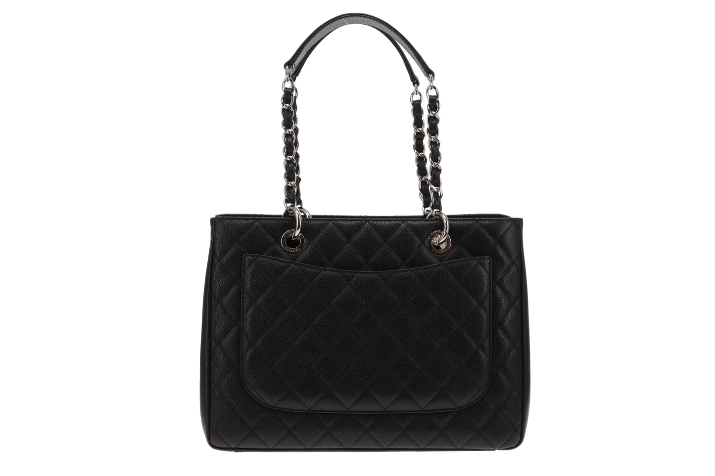 Chanel Black Caviar SHW New Model GST 2014