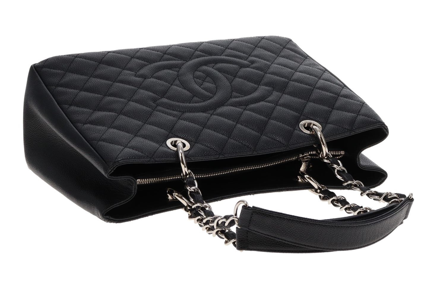 Chanel Black Caviar SHW New Model GST 2014