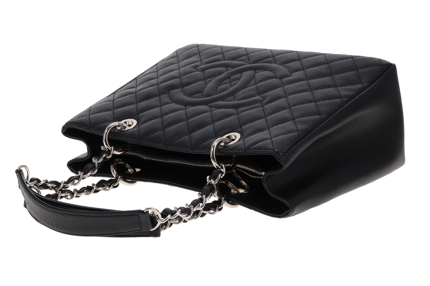 Chanel Black Caviar SHW New Model GST 2014