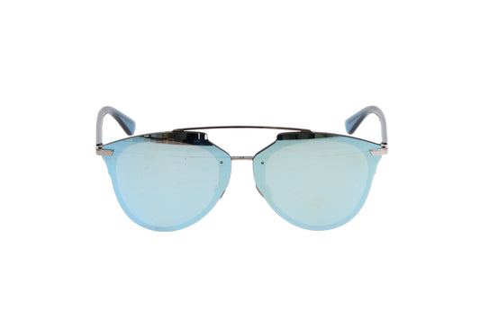 Dior DiorReflected Silver and Blue Pixel Mirror Pilot Sunglasses