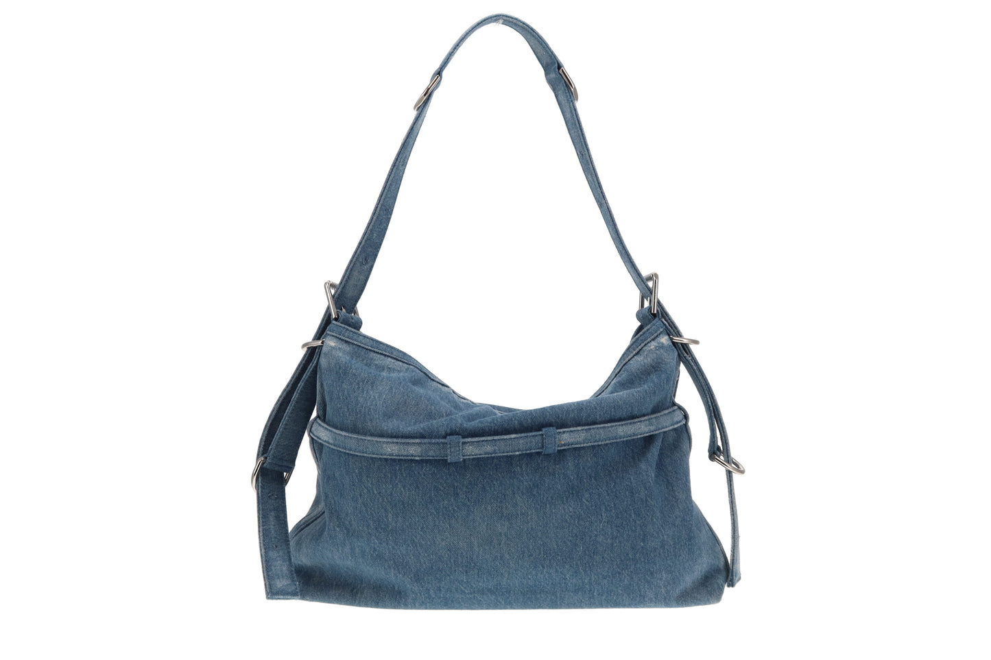 Givenchy Blue Denim Medium Voyou Bag