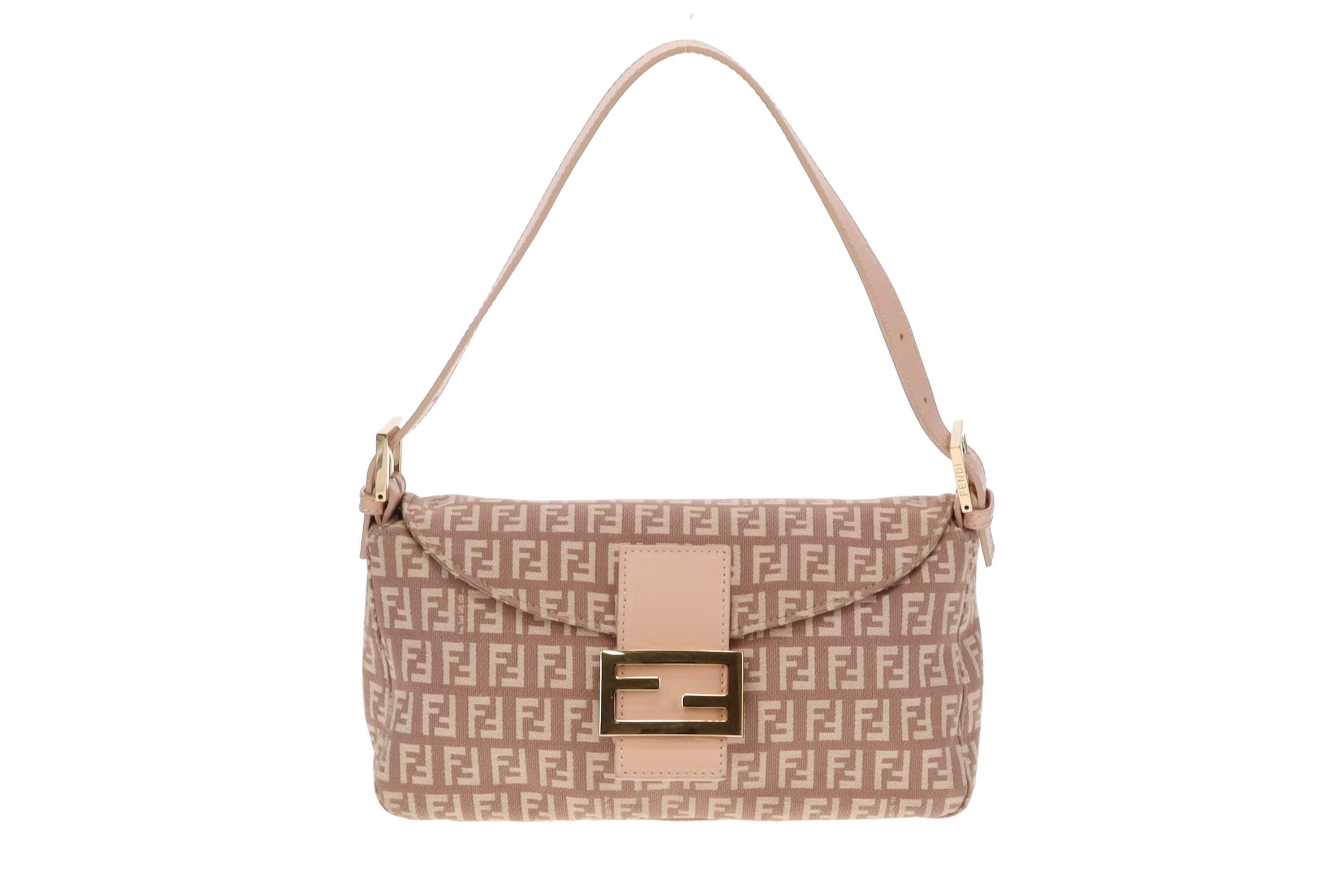 Fendi Pink Zucchino Vintage Baguette Designer Exchange Ltd