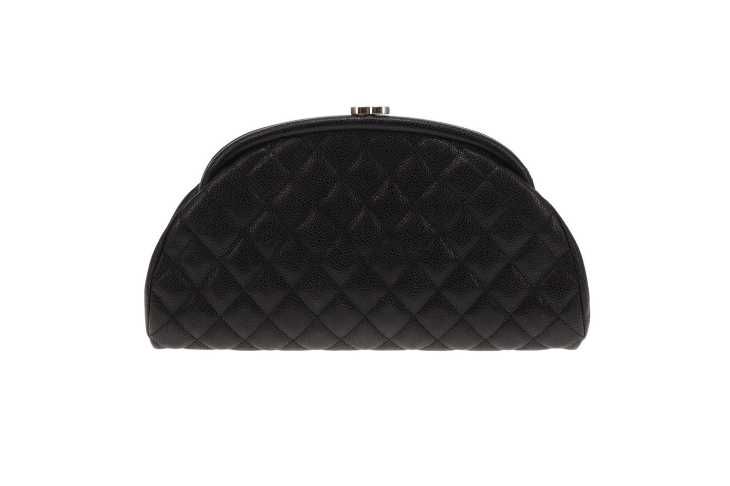 Chanel Black Caviar CC Timeless Clutch Bag