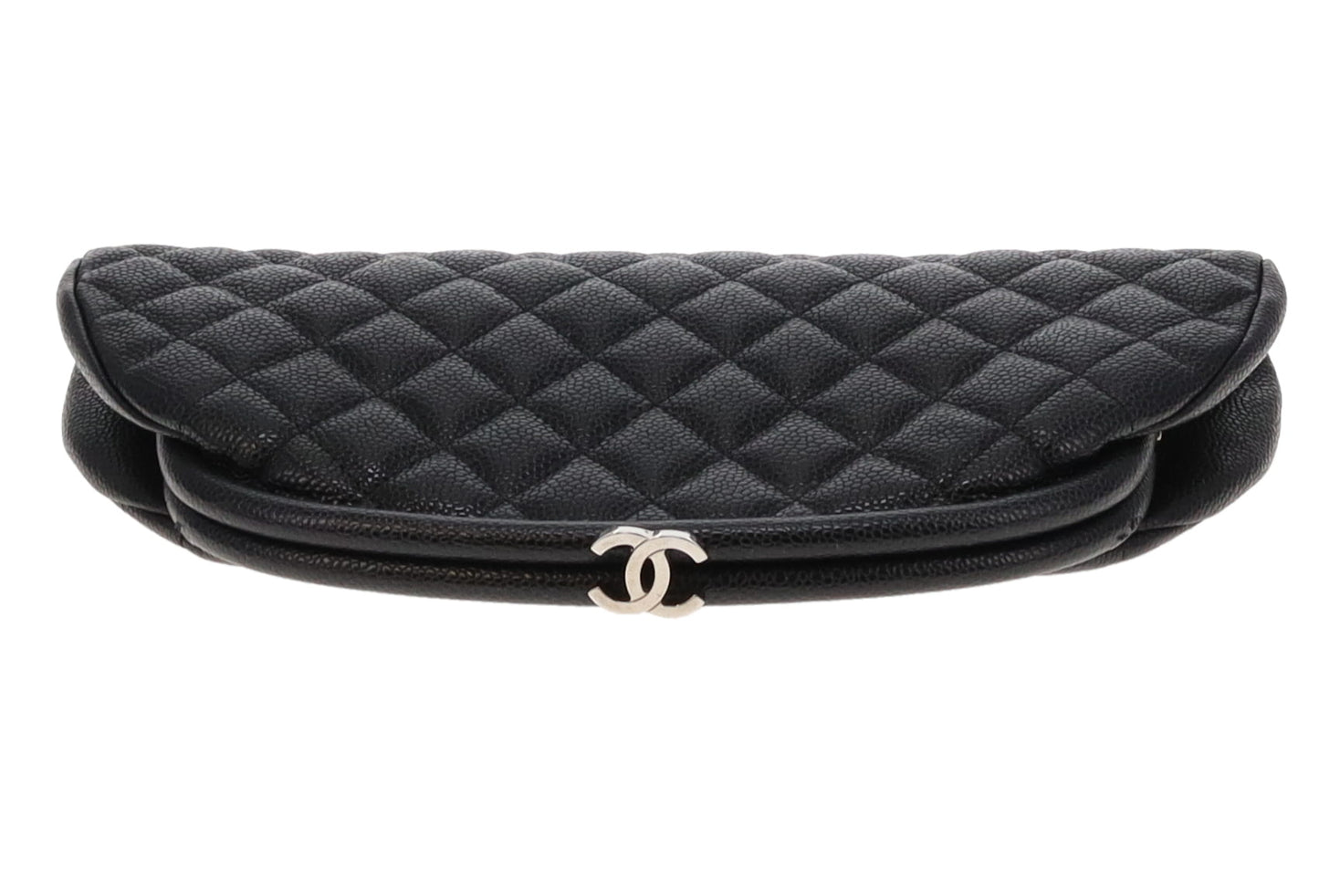 Chanel Black Caviar CC Timeless Clutch Bag