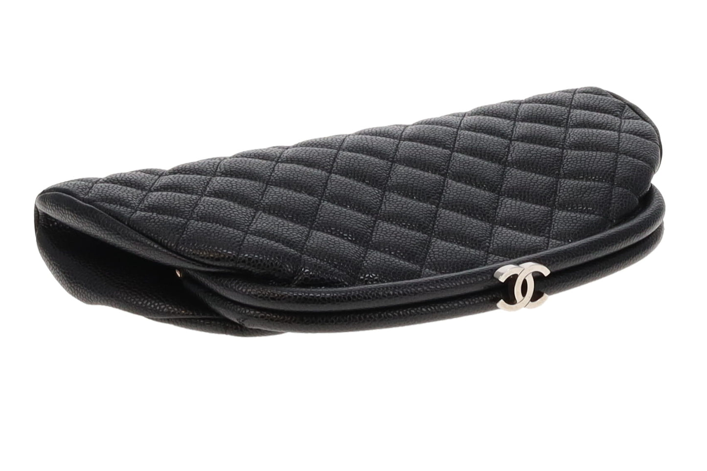 Chanel Black Caviar CC Timeless Clutch Bag