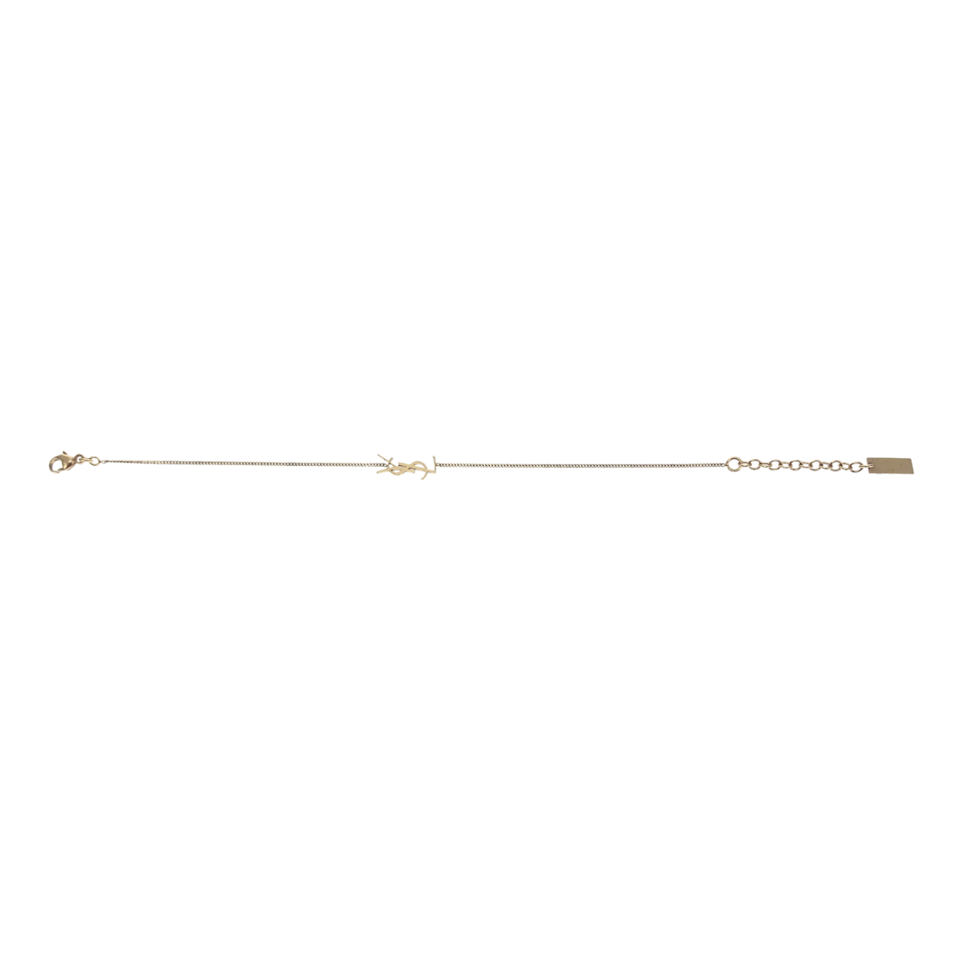 Saint Laurent Cassandre Goldtone Bracelet