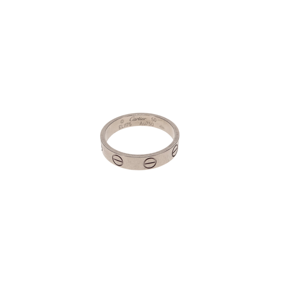 Cartier White Gold Love Ring Size 50