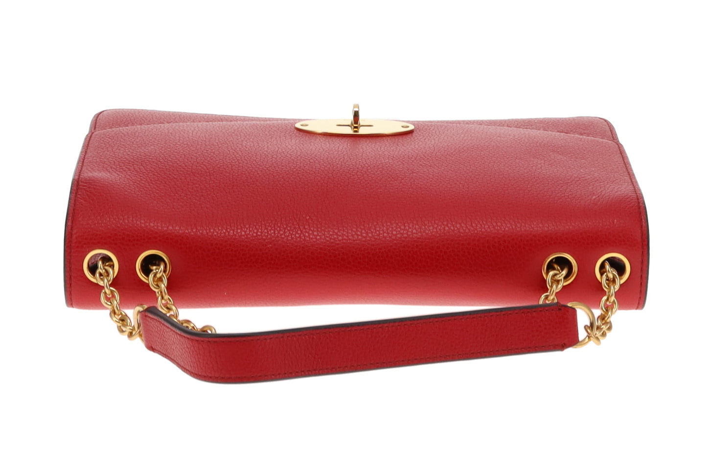 Mulberry Red Leather GHW Large Darley