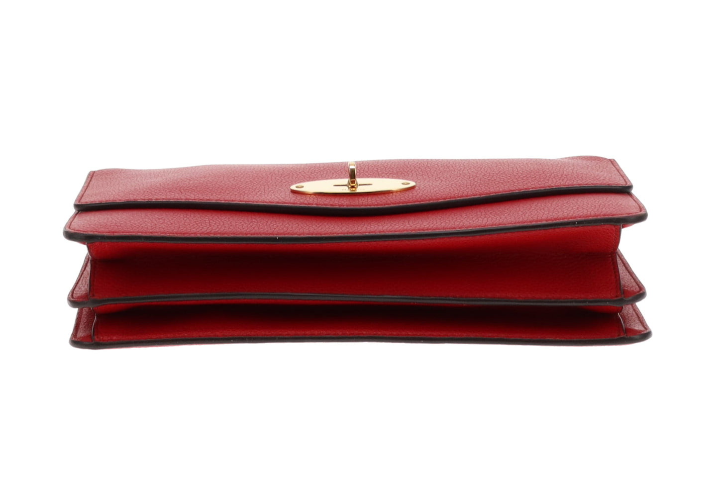 Mulberry Red Leather GHW Large Darley