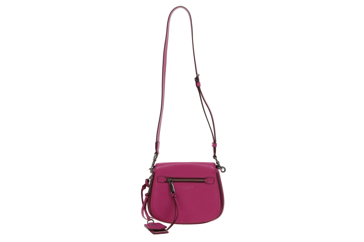 Marc Jacobs Magenta Small Recruit Saddle Bag