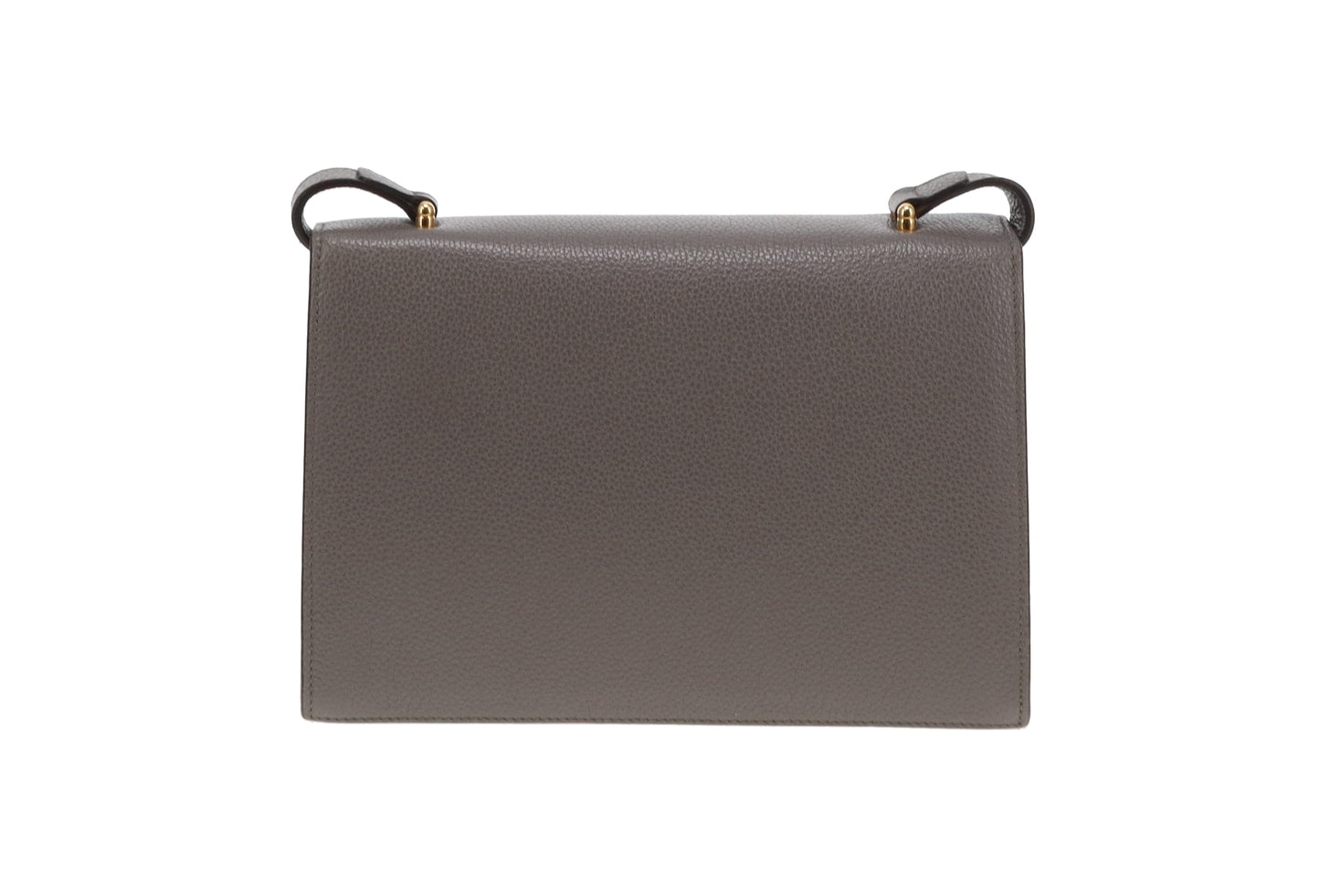 Gucci Grey Leather Zumi Flap Shoulder Bag